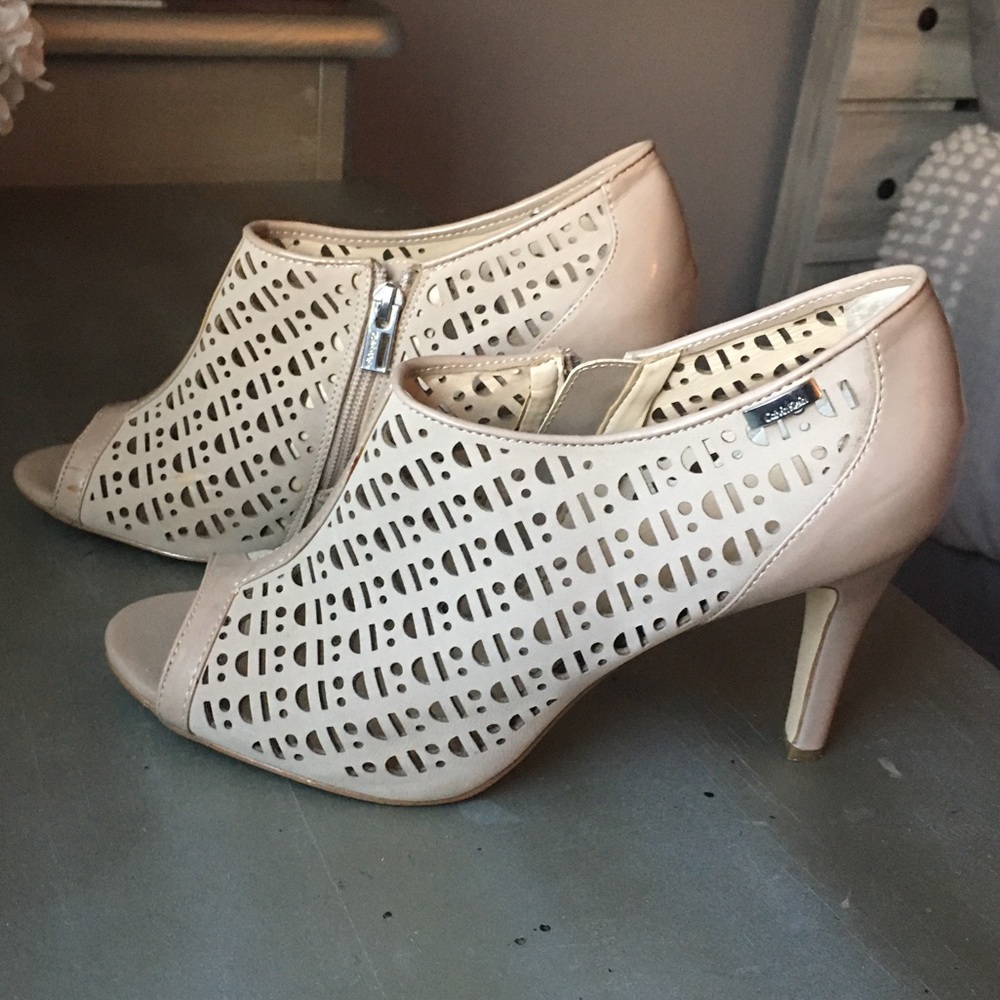 Calvin Klein nude heels